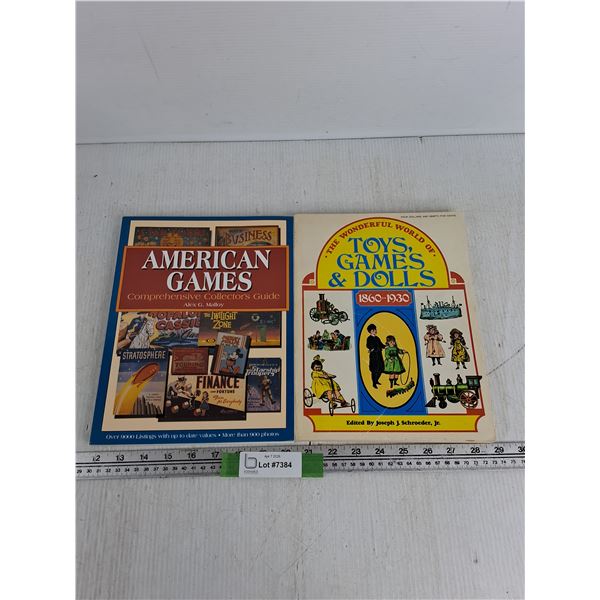 (2) Books On- American Games, Toys, Games & Dolls