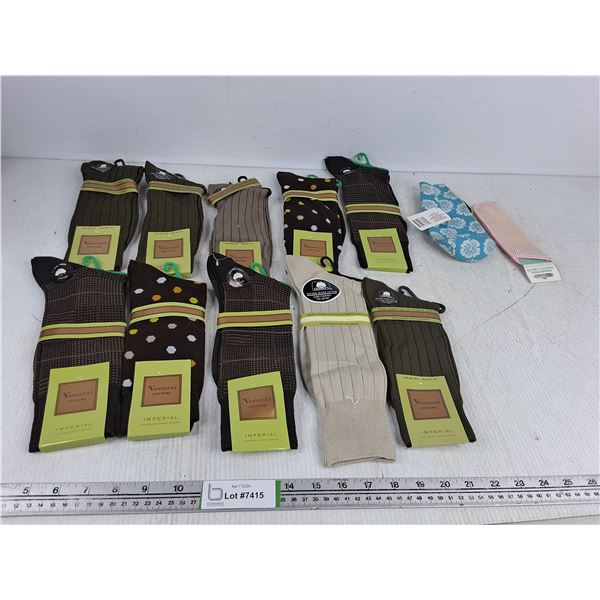 Various Long Cotton Socks, Glasses Holder & Bottle Holder