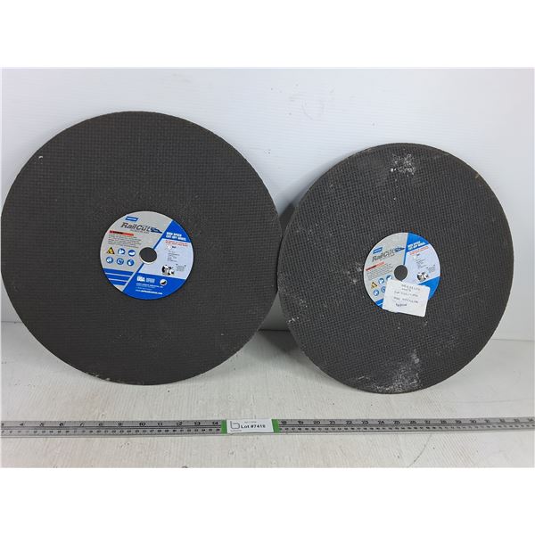 (2) RailCut Grinding Wheel