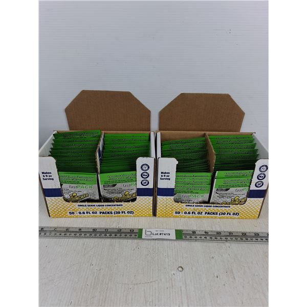 (2) Boxes Sqwincher Fast Pack Single Served Liquid Concentrate- Cannot Ship