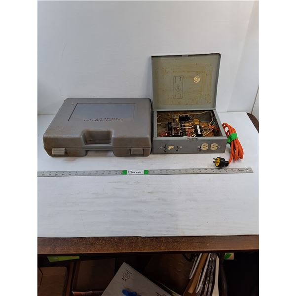 (1) Plastic Tool Case - Case Only - 17" x 13" (1) 120V Electrical Box - Switch - Powers On