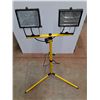 Image 2 : * Dual Halogen Work Light/Tripod -  Powers On (52") Cannot Ship