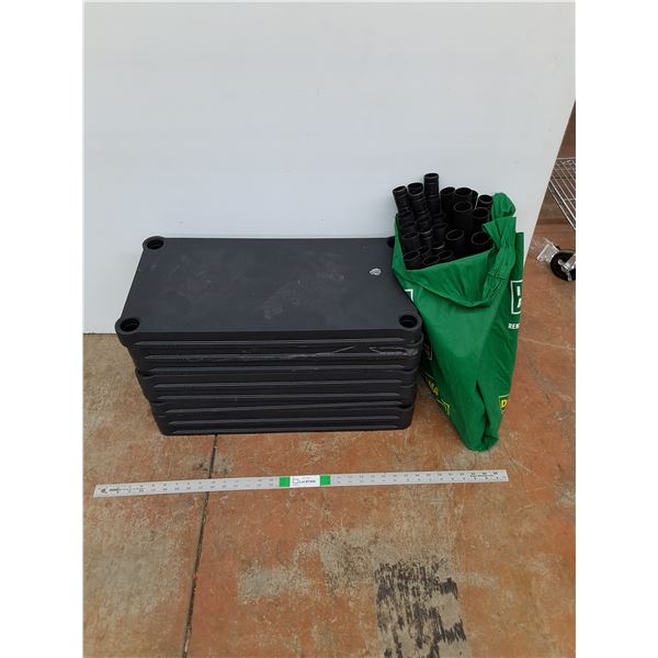 * Plastic Storage Shelves (8) Shelves - 24" x 12" (16" Shelves) - PICK UP ONLY