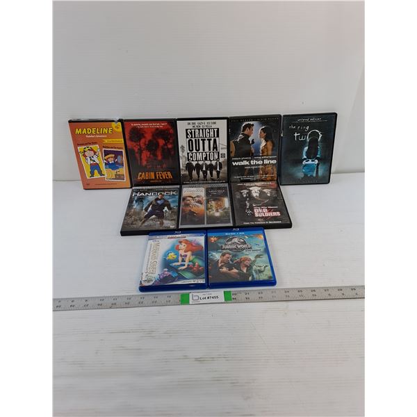 (10) DVD / Blu-Ray -  Walk The Line, Hancock, Madeline, Misc.