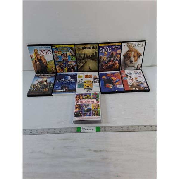 (11) DVD -  Casper, Transformers,  Pets,  Misc.
