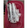 Image 2 : * Storage Tote  -  24" x 14" x 16" / (53) Coat Hangers - Cannot Ship