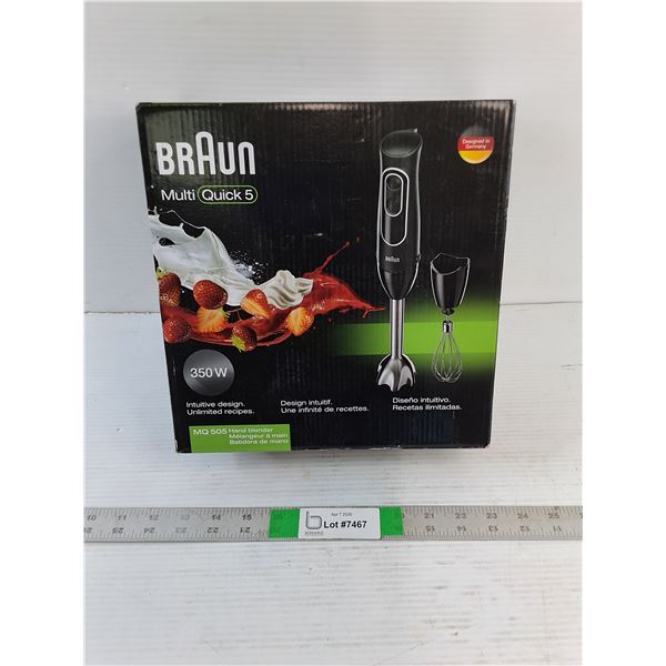 Braun -  Quick 5 Hand Blender (New-In-Box)