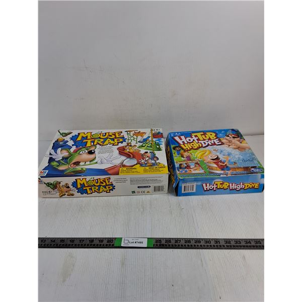 (2) Fun Games, Mouse Trap and Hot Tub High Dive
