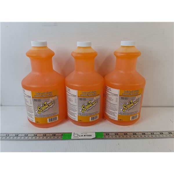 (3) Sealed Bottles of Sqwincher Sports Drink Concentrate- Cannot Ship
