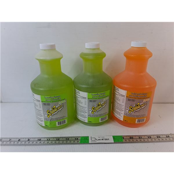 (3) Sealed Bottles of Sqwincher Sports Drink Concentrate- Cannot Ship