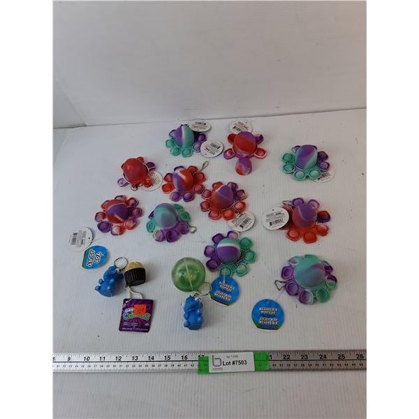 Reversible Pop Toys & Keychains- As Is