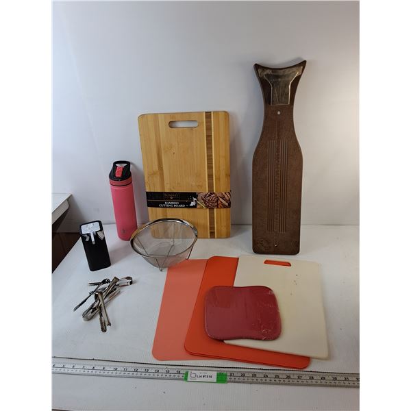 Cutting Boards Up to 18" x 12", Ice Tongs, Fish Cleaning/Filleting Board, Misc - PICK UP