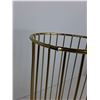 Image 5 : Gold Toilet Paper Storage Holder & Large White Pot