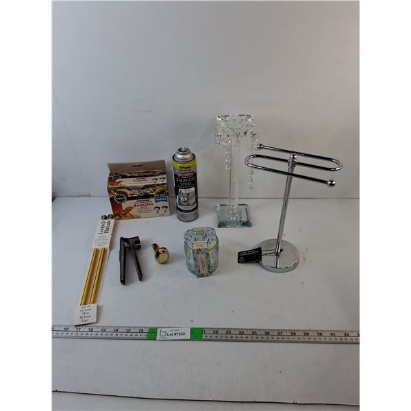 Glass Candle Holder 11.75", Reptile Warming Lights, Aluminum Knitting Needles, Misc. Cannot Ship