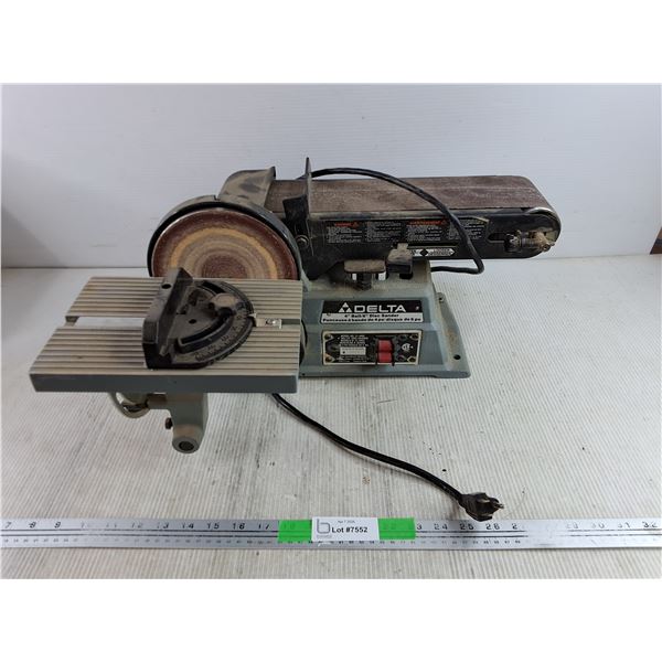 Delta 4" Belt/6" Disc Sander - Powers On, As Is, PICKUP ONLY