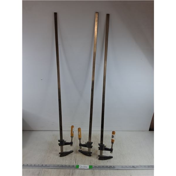(3) Power Fist Bar Clamps 39", PICKUP ONLY
