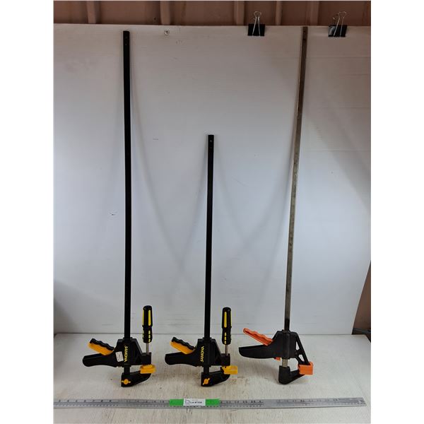 (3) Bar Clamps 39" , 27" , 37" - PICKUP ONLY