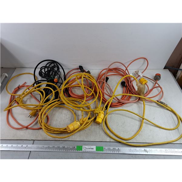 (9) Extension Cords - As Is