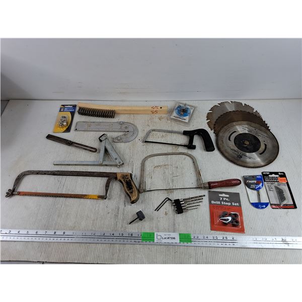 Coping & Hacksaws, Drill Stop Set, Circular Blades, Wire Brush, Drill Bits, Misc