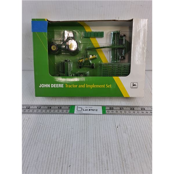1:64 John Deere Tractor and Implement Set (NIB)