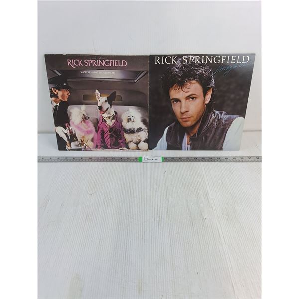 (2) Rick Springfield Records-Near Mint,Original Inner Sleeve