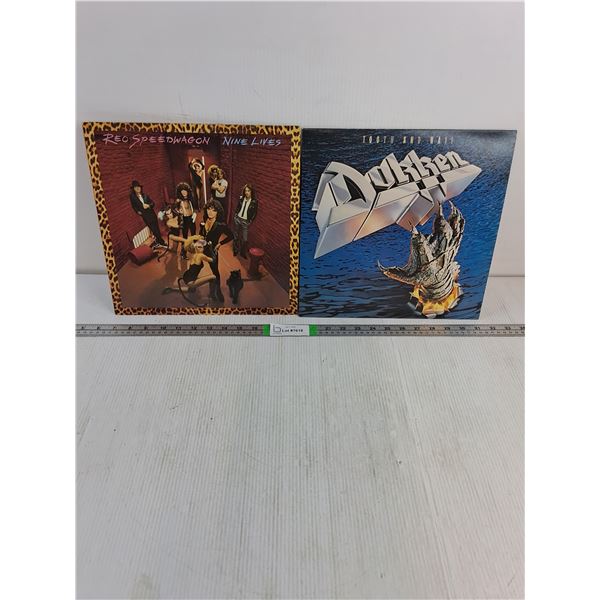 Dokken and Reo Speedwagon Records-Near Mint, Original Inner Sleeve