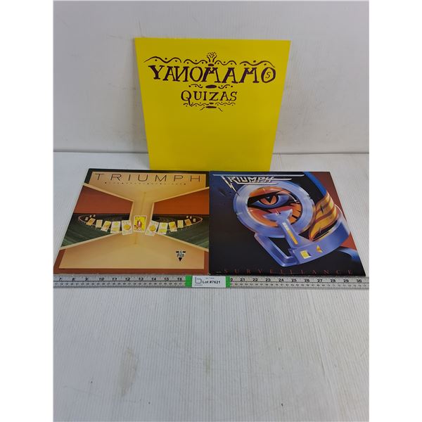 (2) Triumph Records and Yanomamos Record-Near Mint-Original Inner Sleeve