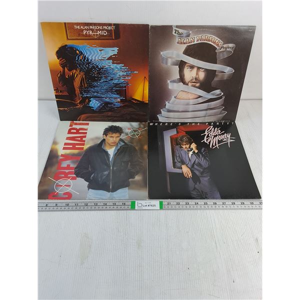 (4) Records-(2) Alan Parsons Project,Corey Hart and Eddie Money-Near Mint-Original Inner Sleeve