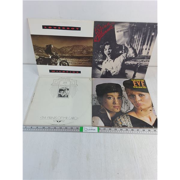 (4) Records-Loverboy,Brian Plummer,Jon &Vangelis and Alan Parsons Project-Near Mint-Original Inner s