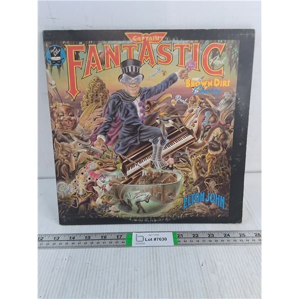 Elton John Album "Captain Fantastic and the Brown Dirt Cowboy" with Original Booklets &Poster