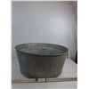 Image 1 : Galvanized Washtub 25"x11" (cannot ship, as is)