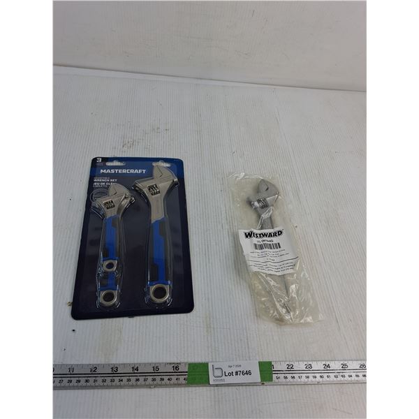 Mastercraft Adjustable Wrench Set, Westward Wrench