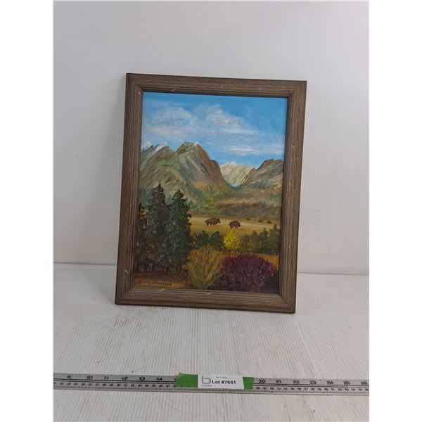 Wall Decor-Painting 18"x15" ( as is) - PICK UP