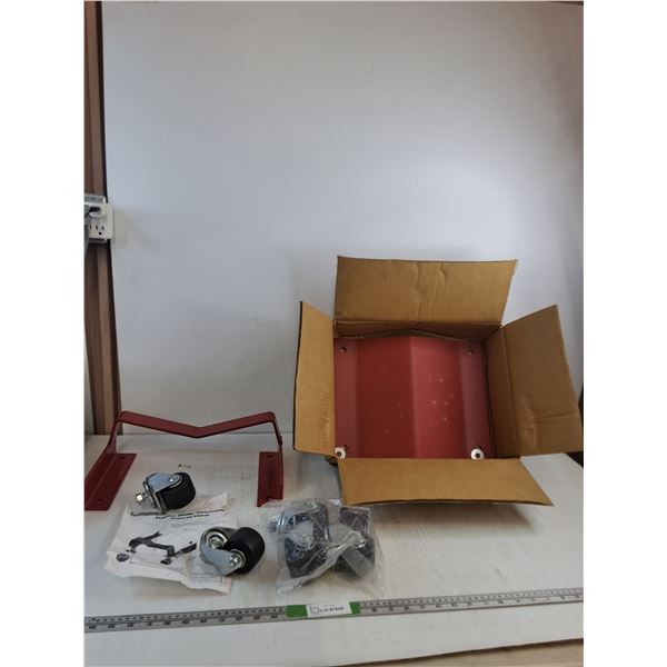 Metal Red Engine Dolly ( as is, cannot ship)