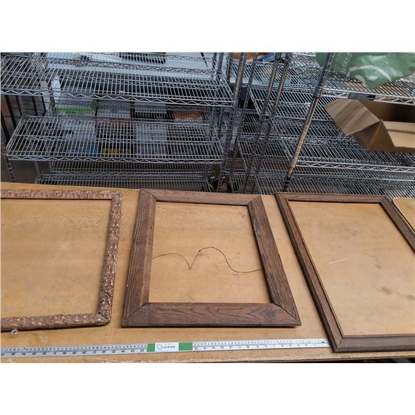 (3) Wooden Picture Frames (up to 30"x21") - CANNOT SHIP