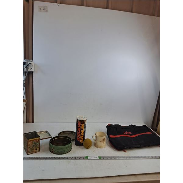 Vintage Tins, Tennis Balls, Mug, Igloo Screwdriver Bag