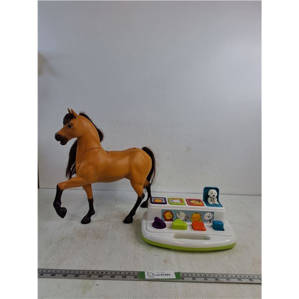 Plastic Toy Horse Model "Spirit", Kids Pop-Up Toy