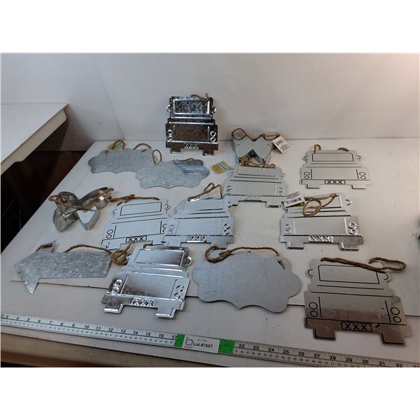 Embossed Metal Hanging Decor-Trucks, Butterflies, Arrow, Misc.