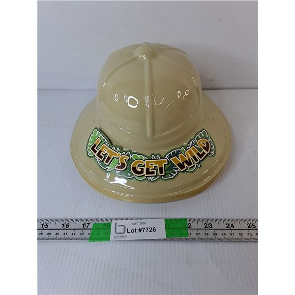 (10) 'Let's Get Wild' Plastic Children's Safari Hats