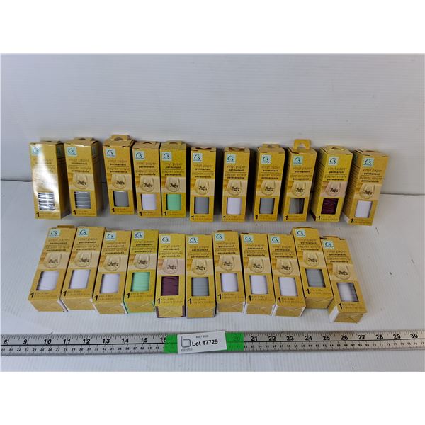 (22) Crafting Rolls of Vinyl Paper 4.5" x 48", NIB