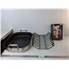 Image 1 : Metal Dish Drying Rack, Bear Oil- NIB & All-Clad 16.75" x 14" x 3.5" Roaster- No Lid -PICK UP