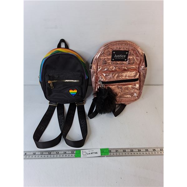 (2) Mini Backpacks- Ardene & Justice