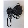 Image 2 : (2) Leather Style Mini Backpacks- Mia & Luca and Garage