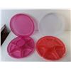 Image 4 : Tupperware Microwave Cookset & (2) Plastic Serving Platters-One Lid Not Fitting- Cannot Ship