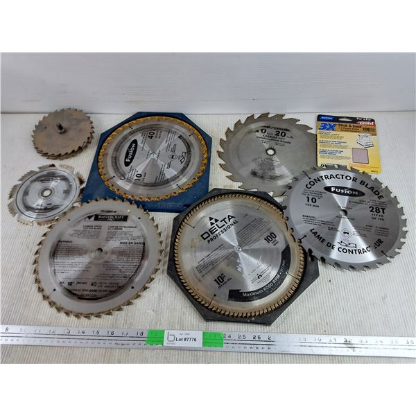 Assorted Circular Blades, Norton Adhesive Back Palm Sander
