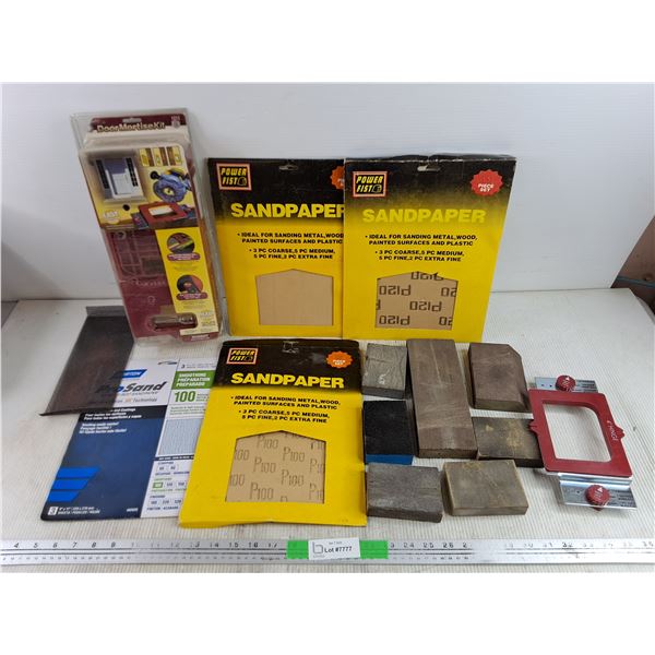 Sanding Blocks, Assorted Sandpaper, Door Mortise Kit