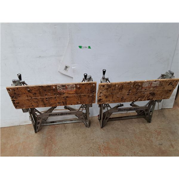 *(2) Black & Decker Workmate Portable Workbench. 16 Tall. Pickup Only
