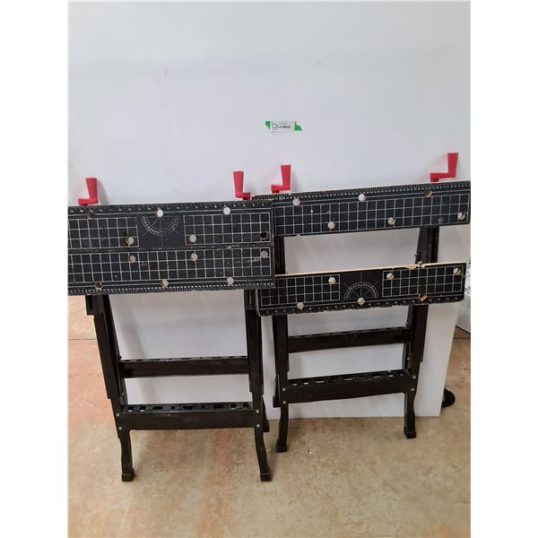 *2 Piece Jobmate Folding Portable Workbench. Pickup Only