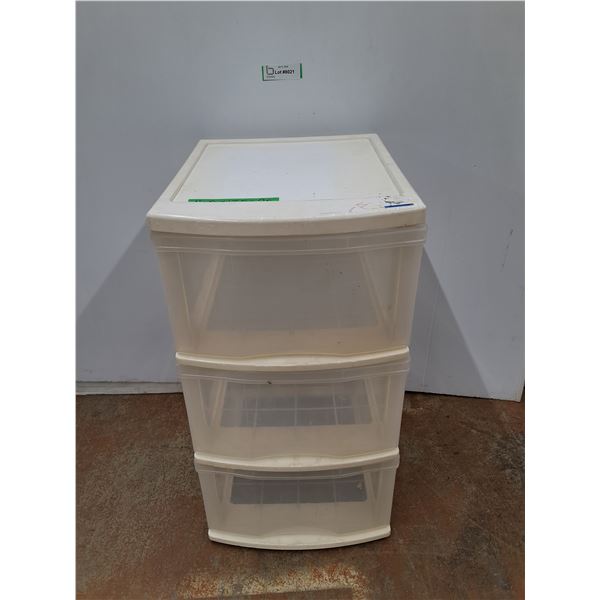 * 3 Drawer Storage Container, Measurements in Photos. Pickup Only