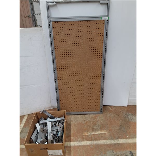 *(3)Peg Board Store Display(59 x 26.5") with Hooks. Pickup Only